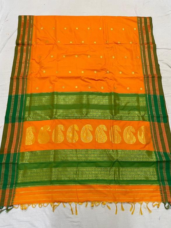 Lightweight Cotton Casual Saree - Front View