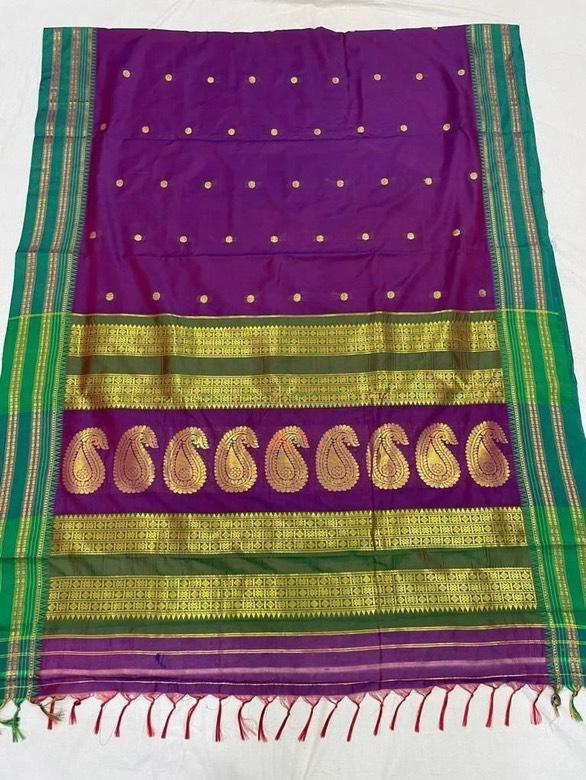 Lightweight Cotton Casual Saree - Front View