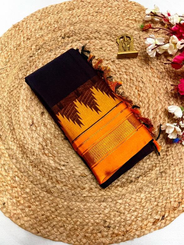 Designer Georgette Party Saree - Front View